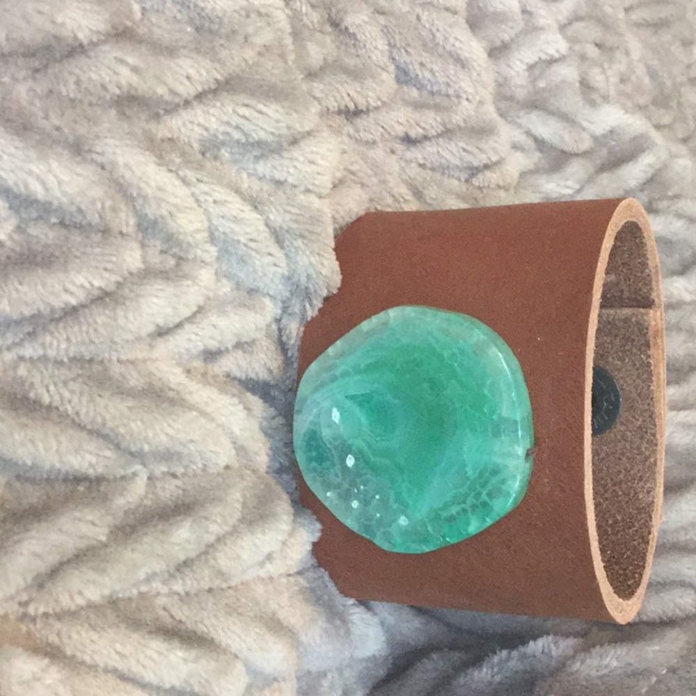 Handmade leather cuff